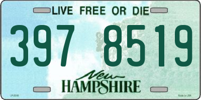 NH license plate 3978519