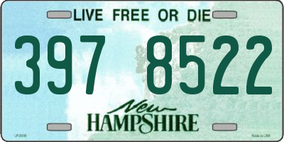 NH license plate 3978522