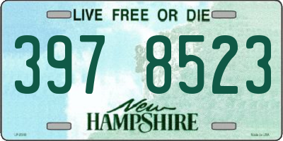 NH license plate 3978523