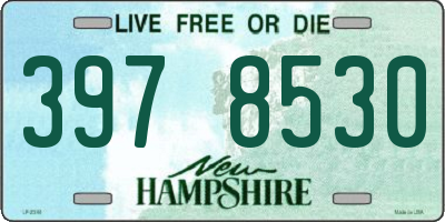 NH license plate 3978530