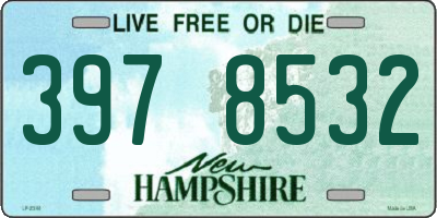 NH license plate 3978532