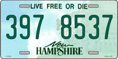 NH license plate 3978537