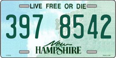 NH license plate 3978542