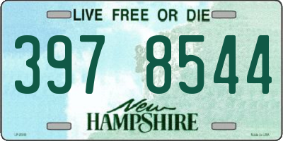 NH license plate 3978544