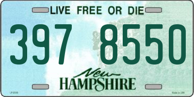 NH license plate 3978550