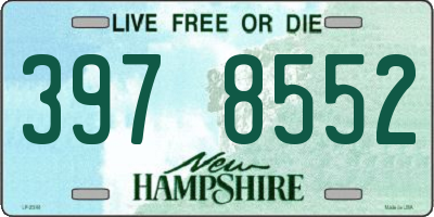 NH license plate 3978552