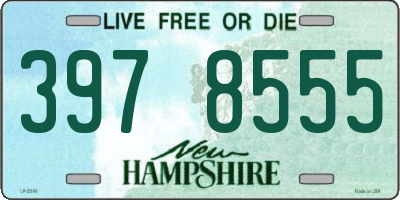 NH license plate 3978555