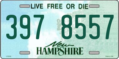 NH license plate 3978557