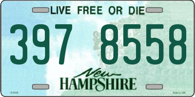 NH license plate 3978558