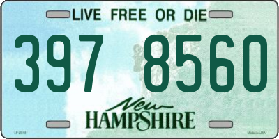 NH license plate 3978560