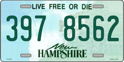 NH license plate 3978562