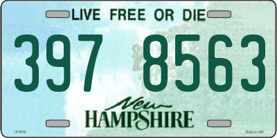 NH license plate 3978563