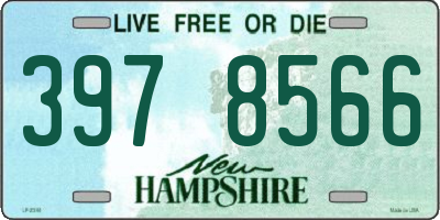 NH license plate 3978566