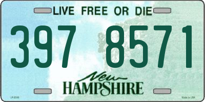 NH license plate 3978571