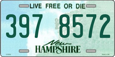 NH license plate 3978572