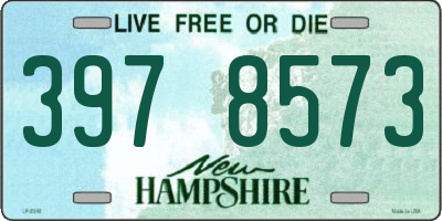 NH license plate 3978573