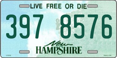 NH license plate 3978576