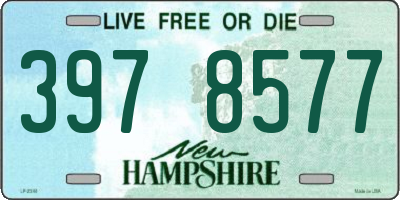 NH license plate 3978577