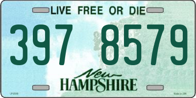 NH license plate 3978579