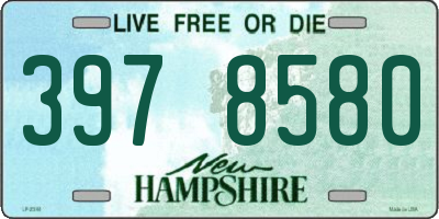 NH license plate 3978580