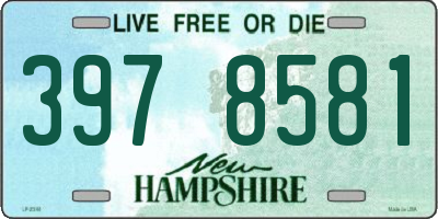 NH license plate 3978581