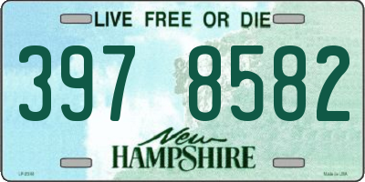 NH license plate 3978582