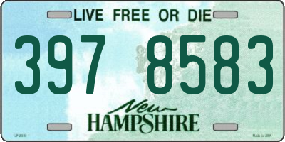 NH license plate 3978583