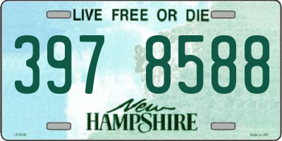 NH license plate 3978588