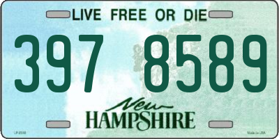 NH license plate 3978589