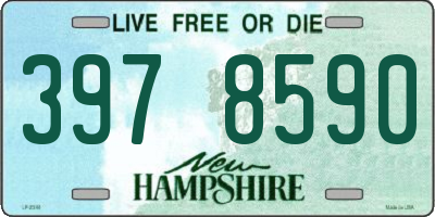 NH license plate 3978590