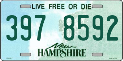 NH license plate 3978592