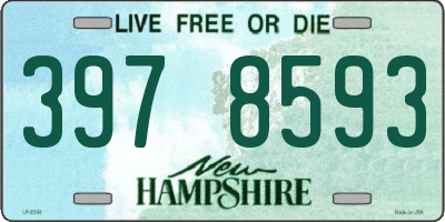 NH license plate 3978593