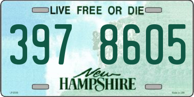 NH license plate 3978605