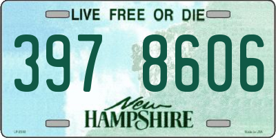 NH license plate 3978606