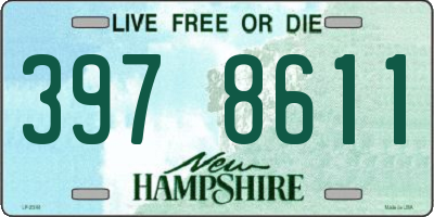 NH license plate 3978611