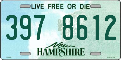 NH license plate 3978612