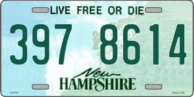 NH license plate 3978614