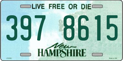 NH license plate 3978615