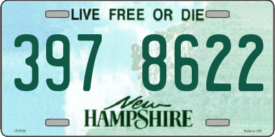 NH license plate 3978622