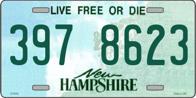 NH license plate 3978623