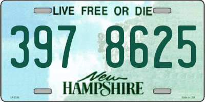 NH license plate 3978625