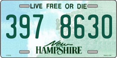 NH license plate 3978630