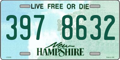 NH license plate 3978632