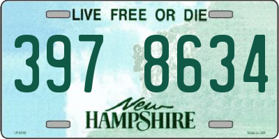 NH license plate 3978634