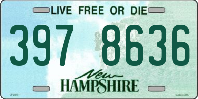 NH license plate 3978636