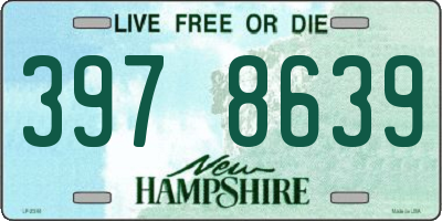 NH license plate 3978639