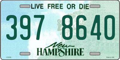 NH license plate 3978640