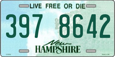 NH license plate 3978642