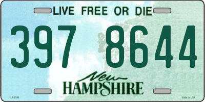 NH license plate 3978644