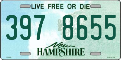 NH license plate 3978655